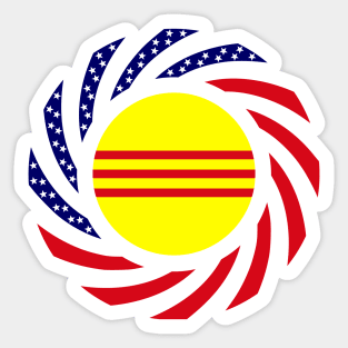 Vietnamese (South) American Multinational Patriot Flag Sticker